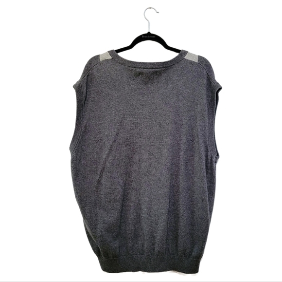 Pro Tour Men's Argyle Sweater Vest, Gray White Purple Blue, Size XXL Cotton Golf - Picture 2 of 6